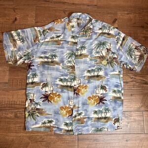 Hollis River Hawaiian Shirt Mens XL